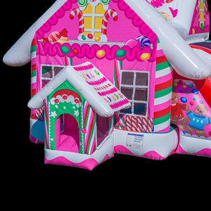 Candy Cottage Inflable Bouncer Combo Jumping Castle con tobogán para niñas y eventos - Product Image 3