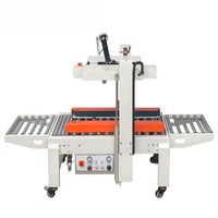 Scelleuse automatique électrique de cartons et de caisses DQFXC5045X, machine d'emballage pour boissons avec convoyeur latéral