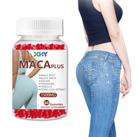Gummies à la racine de Maca pour femmes, pour l'amélioration des fesses, la prise de poids et l'augmentation des courbes, complément alimentaire