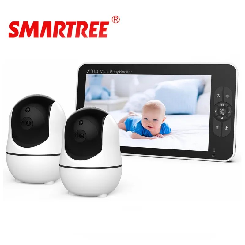 Nuovo baby monitor babycall babyfoon da 7 pollici 720p con telecamera monitor parlante bidirezionale