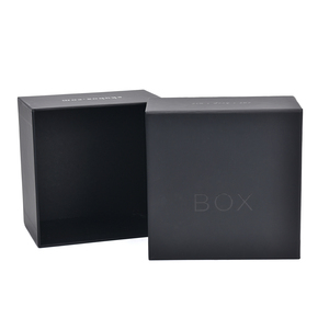 OEM Custom Logo Luxury Paper Packaging Box for Jar Candle Wholesale <b>Black</b> Square Rigid Cardboard Candle <b>Gift</b> <b>Boxes</b> with Spot UV - Product Image 1