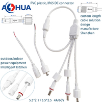 M12 2 broches 55 21 DC femelle monté sur panneau faible courant 5A puissance universelle étanche LED fil connecteur universel Jack adaptateur