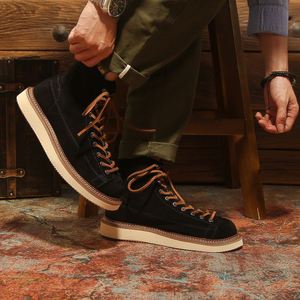 Nouvelles Bottes Chukka Modèle 2025 - Bottes Haut de Gamme pour Hommes en Cuir Premium - Cuir de Vachette Pur - Bottes Décontractées Imperméables Antidérapantes à Semelles Épaisses - Product Image 5