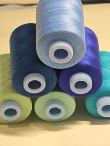<span class=keywords><strong>Fil</strong></span> à coudre 100 % polyester haute ténacité teint en usine 40s/2 5000 mètres, plusieurs couleurs, pour machine à coudre et vêtements - Product Image 5