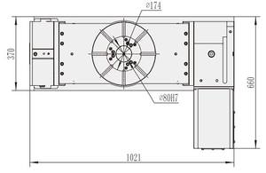 Piezas de centro de mecanizado CNC para máquina de 5 ejes, mesa giratoria CNC para maquinaria CNC - Product Image 4