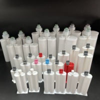 Seringue double époxy manuelle 24 ml, cartouches d'injection 1:1 avec piston TPU/PE