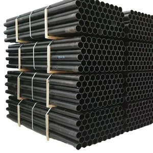 Tubo de drenaje negro de 5,8 M/6m, precio de tubos de hierro, tubo de hierro fundido flexible negro