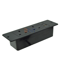 Prise de courant britannique encastrée dans le bureau avec 2 ports USB/armoire de canapé de bureau prise USB de bureau montée cachée