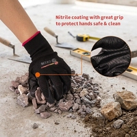 Gants de travail en nitrile avec revêtement de paume SNELL EN388, antidérapants, résistants à l'usure, gants de sécurité pour la construction et le jardinage, directement de l'usine