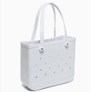 EVA <b>Beach</b> <b>Bag</b> with Holes Tip-Proof Stay Upright Waterproof Rubber Handbag <b>Large</b> Capacity Travel Tote for Women - Product Image 5
