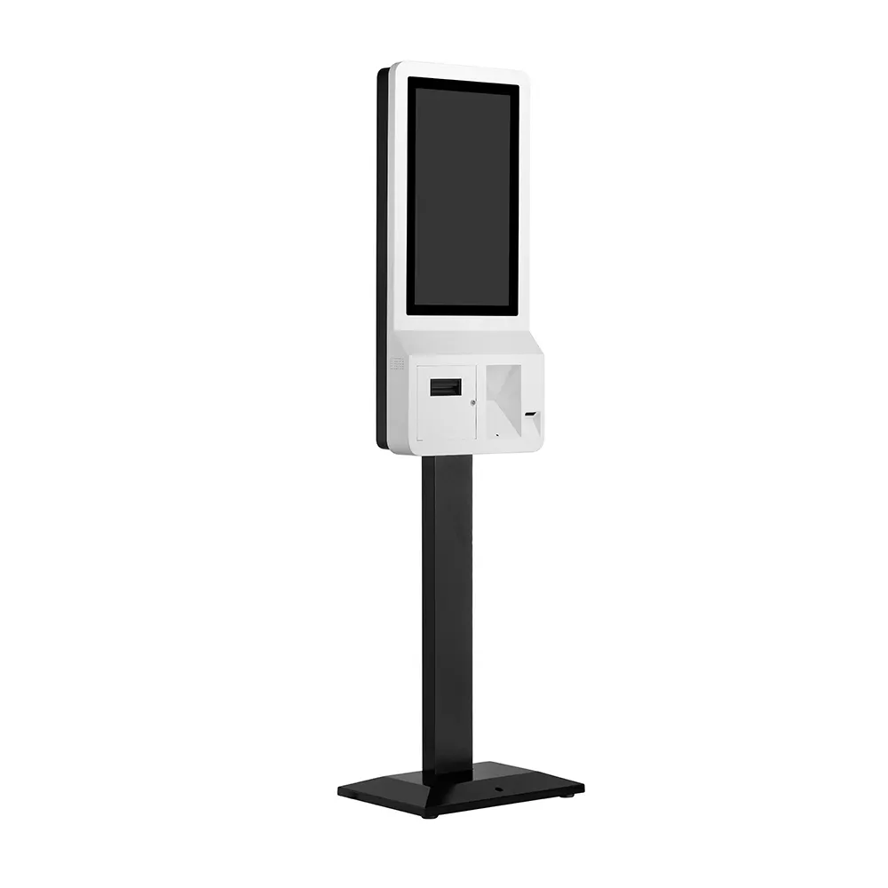 KINGMI KIOSK: 21.5" Floor Stand Self-Service Kiosk Win10 For Ordering Touch Kiosk All In 1 With Thermal Printer/QR Code/RFID