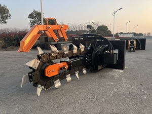 آلة حفر الخنادق التربية الأكثر مبيعًا، ملحق للودر، آلة حفر صغيرة بسلسلة للجرافة الانزلاقية - Product Image 2