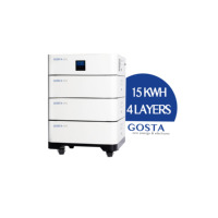 Système solaire tout-en-un GOSTA 48V 51.2V 100AH AIO avec batterie Lifepo4 à charge rapide, empilable, pour stockage d'énergie domestique