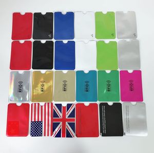 Funda Protectora de Tarjeta <span class=keywords><strong>con</strong></span> Bloqueo RFID y NFC, Diseño de Bandera, de Aluminio, Anti-Escaneo, para Tarjetas de Crédito, Bancarias y de Identificación - Product Image 1
