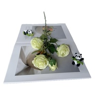 Bouquets de fleurs d'imitation de camélia tissées à la main personnalisés, haute capacité d'absorption d'humidité, pour mariage, Saint-Valentin, arrangements à domicile