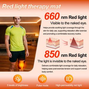 Pad per Terapia a Luce Rossa per il Corpo, 60 LED 660nm e 850nm, Flessibile e Portatile per Schiena, Ginocchia, Relax Post-Allenamento - Product Image 3