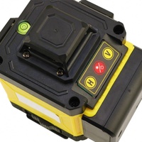 Niveau laser 4D rotatif à faisceau vert CE PSE RoHS Li-Ion, auto-nivelant 360° horizontal et vertical, 5 points, précision 2mm/7m, IP54