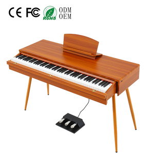 פטיש פעולה פסנתר דיגיטלי שחור עץ מלא מקלדת פסנתר גדול - Product Image 4