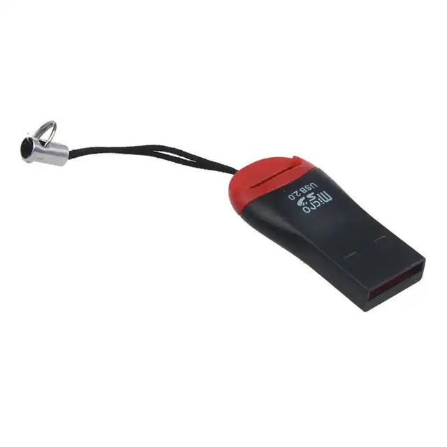 Portable USB 2.0 TF Flash Memory Micro SD Card Reader Adapter for Laptop