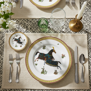 Service de table vintage en porcelaine fine, motif cheval <span class=keywords><strong>persan</strong></span> royal, assiette de présentation en céramique, tasse à café et bol en porcelaine <span class=keywords><strong>pour</strong></span> mariage - Product Image 1