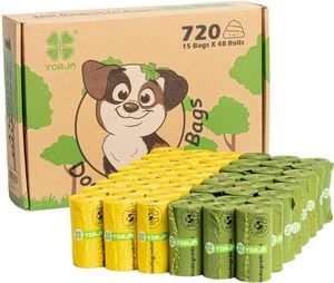 Sacs à crottes de chien biodégradables de haute qualité, personnalisés, à marque privée, 100 % étanches et respectueux de l'environnement - Product Image 1