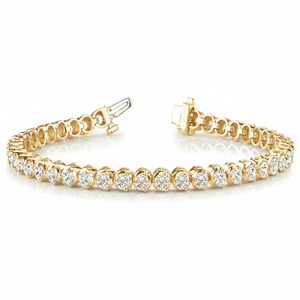 Pulsera de tenis, joyería de aspecto diferente, Diamante redondo - Product Image 2