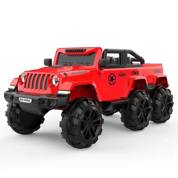 Venta de fábrica de bajo precio de coches para niños 2024 Nuevo diseño Coche para niños Jeep eléctrico para niños de seis ruedas