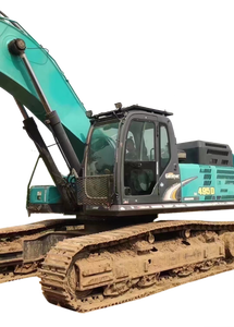 Excavadora de orugas de segunda mano Kobelco SK495D original japonesa 50 toneladas, excavadoras usadas, precio barato para la venta, cubo - Product Image 5