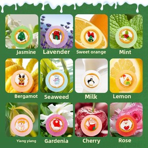 Lot de 12 boules de sel de bain de Noël jetables Ensemble de boules de jouet d'explosion d'huile essentielle Cadeau de bain moussant transfrontalier Fournitures de toilette - Product Image 4