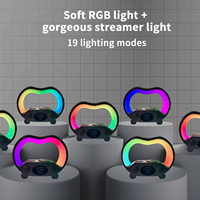Draadloze Oplader Pad Stand Speaker Met Rgb Nachtlampje Wekker Lamp 15W Snel Oplaadstation Voor Iphone & Samsung & Iwatch
