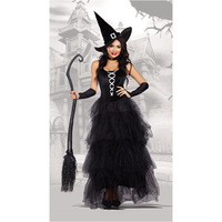 Nouvelle tenue de conteuse d'histoires classique pour Halloween, idéale pour les soirées sur le thème des bars et les spectacles sur scène