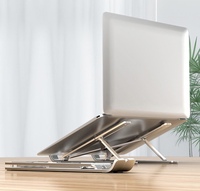 Soporte Ajustable y Plegable para Portátil de Aluminio, Base para Computadora Portátil, Tablet, Regalo Empresarial, para Macbook Pro Air
