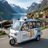 Precio DE FÁBRICA DE China Venta caliente Tuktuk Carga rápida Cabina cerrada Pasajero Llevar Scooter eléctrico Triciclo Ancianos Viaje diario