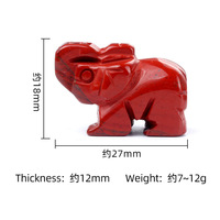 Patung Gajah Kuarsa Mawar Alami, Figur Hewan Kristal, Patung Feng Shui, Penyembuhan Kristal, Dekorasi Rumah, Hadiah