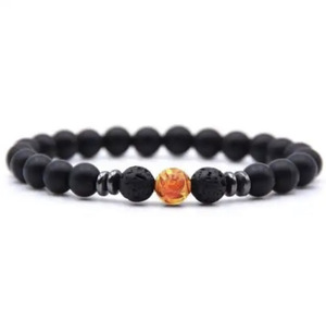 <span class=keywords><strong>Bracelet</strong></span> élastique en perles de pierre de lave volcanique naturelle de 8mm en gros diffuseur de pierres précieuses de guérison pour <span class=keywords><strong>bracelet</strong></span> à breloques à la mode - Product Image 5