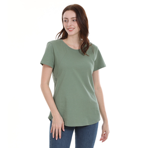 Vêtements de maternité d'été, t-shirt d'allaitement à fermeture éclair, chemisier de grossesse pour femmes, coton extensible, taille plus S-4XL, <span class=keywords><strong>tissu</strong></span> jersey - Product Image 5