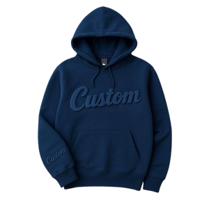 Sudadera con Capucha Personalizada al por Mayor con Estampado Puff en 3D, Sudadera Unisex de Estilo Urbano, Gruesa, Lisa, de Corte Regular para Hombre, Suministro ODM - Product Image 2