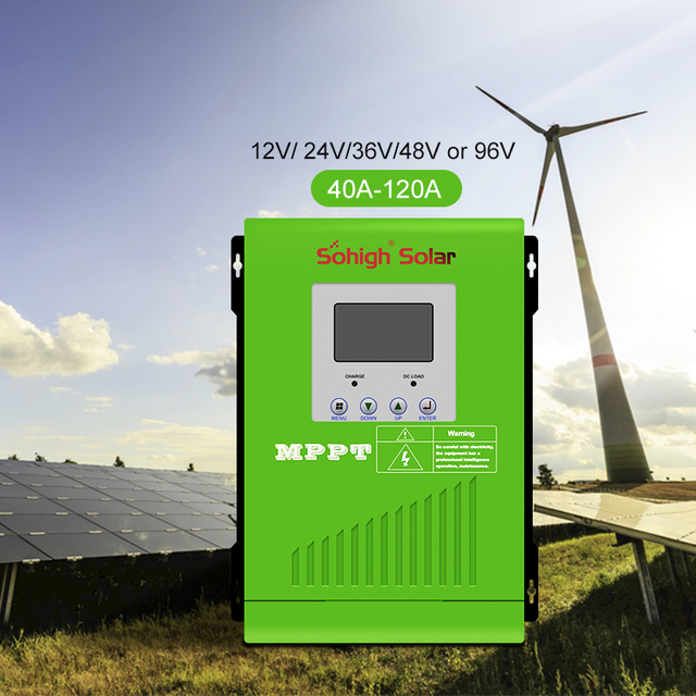 Sohigh Sohigh MCA LiFePO4 Battery Control Charge Solar MPPT Controller 200A 24V Output 98.5% Efficiency