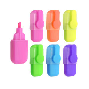 Marqueur surligneur scolaire à encre fluorescente de petite taille pour enfants, pointe oblique en plastique, cadeau en vrac - Product Image 2