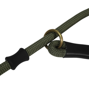 Braided Rope <b>Dog</b> Slip Lead With <b>Stopper</b> Adjustable Pet Training Leash Comfort Handle For Outdoor Walking Custom Available - Product Image 2