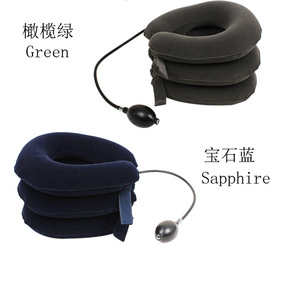 Dispositif de traction cervicale gonflable, attelle de cou à trois couches de soutien, utilisation à domicile, massage santé, fonctionnement manuel - Product Image 4