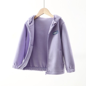 Automne nouveau Style coréen automne et hiver <span class=keywords><strong>sweat</strong></span> à glissière pour enfants vêtements pour garçons Plus veste polaire en velours - Product Image 4