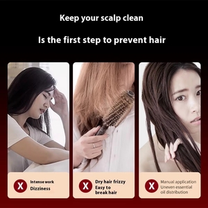 <strong>Electric</strong> Scalp Massage Comb Red Light Therapy Hair Growth Oil Applicator Brush Vibration <strong>Head</strong> <strong>Massager</strong> for Hair Loss - Product Image 6