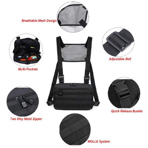 กระเป๋าคาดเอวแบบยุทธวิธีสำหรับใส่เครื่องส่งรับวิทยุแบบสองทาง พร้อมสายรัดอกและซองใส่เครื่องส่งรับวิทยุ กันน้ำ - Product Image 5