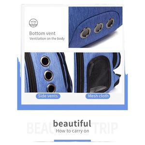 Mochila transportadora de mascotas tipo cápsula espacial con ventana de burbuja, ideal para fines de semana, de la fábrica BSCI, en oferta. - Product Image 5