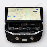 Layar Android Carplay 16 Inci, Radio Mobil, Navigasi GPS untuk Toyota Land Cruiser LC100 Lexus LX470 Update LC300, Pemutar Multimedia