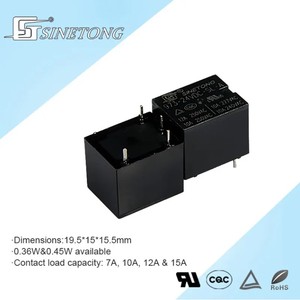 SINETONG 973 Miniatura 24VDC Relé electromagnético 10A/12A Interruptor de carga de contacto de alta potencia industrial Relés de uso general - Product Image 3