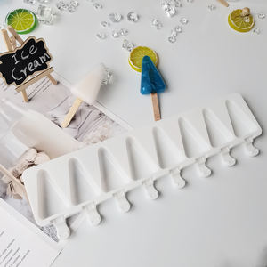 <span class=keywords><strong>Moule</strong></span> à crème glacée en Silicone de qualité alimentaire, 8 trous, triangle, Cube de glace Pop, bâtonnets à glace, Dessert, <span class=keywords><strong>moule</strong></span> à gâteau <span class=keywords><strong>Magnum</strong></span> DIY, fabrication de crème glacée - Product Image 5