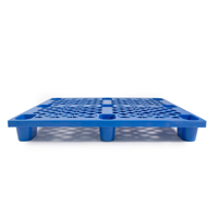 Palette industrielle grise empilable réutilisable Euro Std en HDPE robuste 1200*1000*140mm Palette d'entrepôt à 4 voies étanche à l'humidité