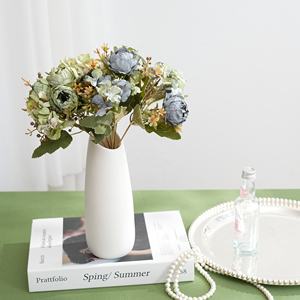 Buket Bunga Peony Sutra Buatan untuk Dekorasi Pernikahan - Product Image 4